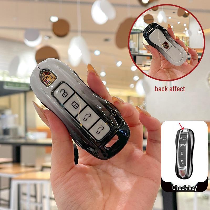 Compatible with Porsche key cases: Cayenne, Panamera, Macan, 911, 718, and Taycan.