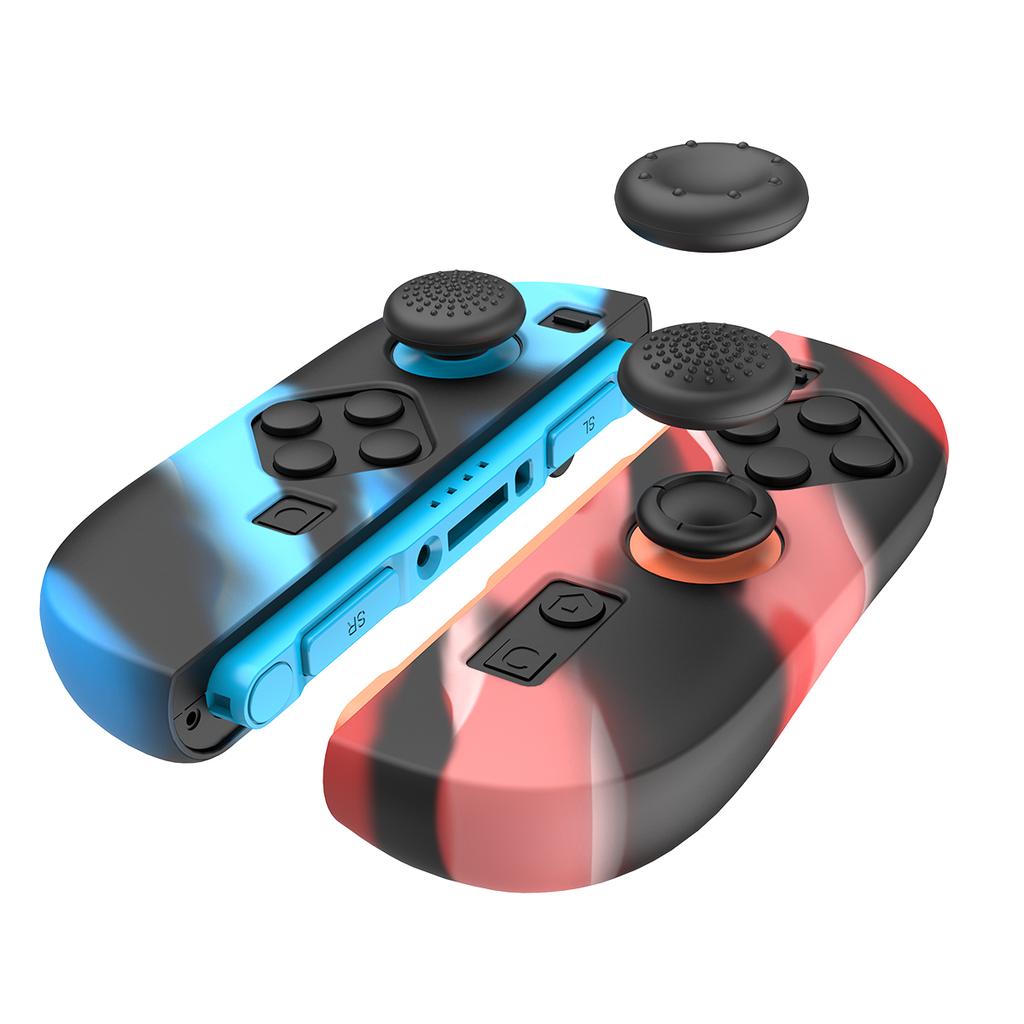 PG-SW2083 Набор из 2 силиконовых чехлов для Joy-Con Switch 2, с 2 комплектами накладок на стики, Защитный чехол для контроллера Joy-Con Switch 2