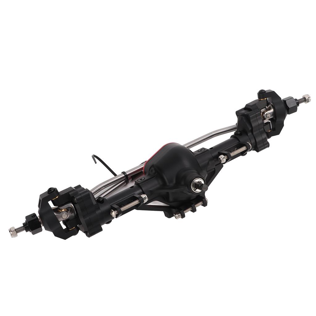 CNC Metal RC Car Front Portal Axle Set for Axial SCX10 1 10 RC Crawler Car AccessoryBlack