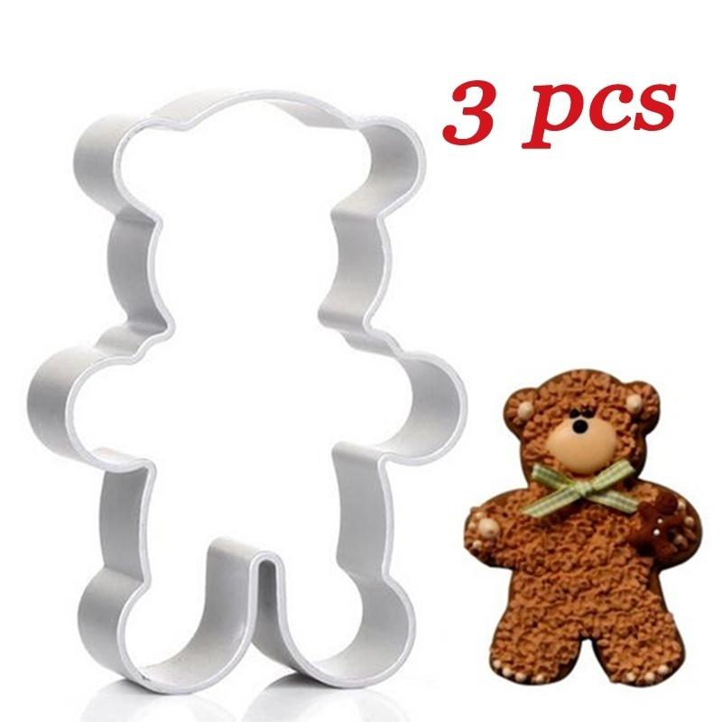 Metal Alloy Cake Cookie Bakeware Mould Fondant Cookie Cutters Biscuit Mold Kitchen Diy Little Bear