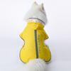 Large Dog Raincoat With Hood Reflective Stripes Adjustable Velcro Waterproof Pet Coat All