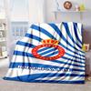 Real Sociedad Crest Design Portable Blanket/Soft Blanket Bedding Blanket Suitable for Travel Camping Living Rooms Offices Sofas Fan Gifts