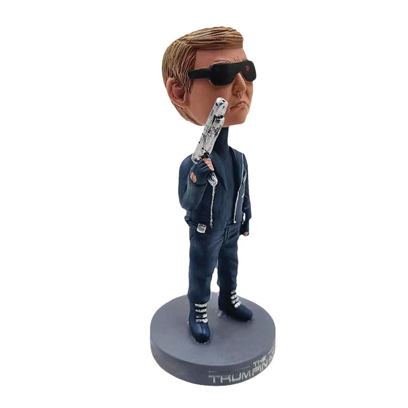 Bobble Head Small Resin Trump Sculpture Novelty Creative Desk Display Ornaments Tabletop Statue