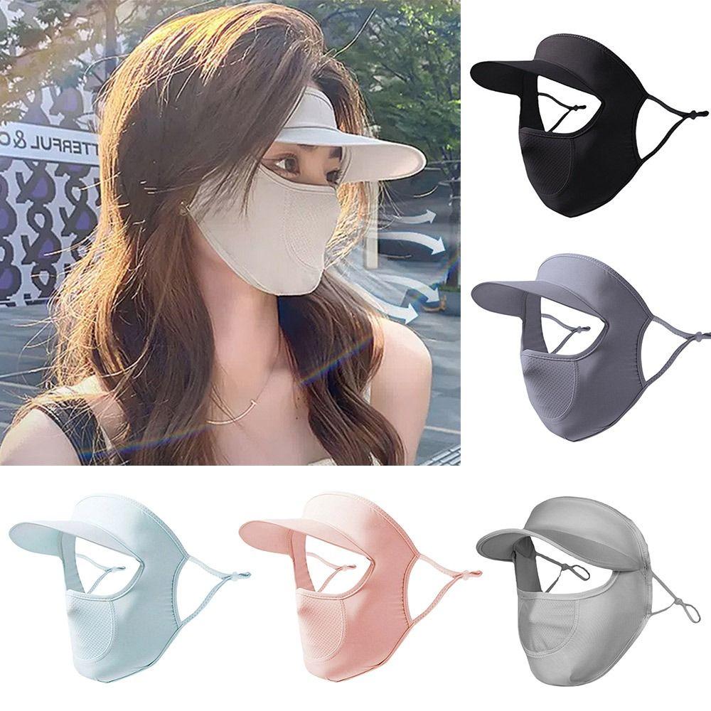 Full Face Anti-UV Neck Scarf UPF50+ Sunshade Face Mask New Sun Protection Mask  Summer