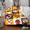 1pc Mario Characters Cozy Print Blanket Lightweight Warm Flannel Throw Blanket For Sofa, Bed, Living Room