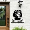 1 шт. Металлическая настенная art Gordon Setter, собака, знак приветствия для дома, комнаты, гостиной, офиса, декор
