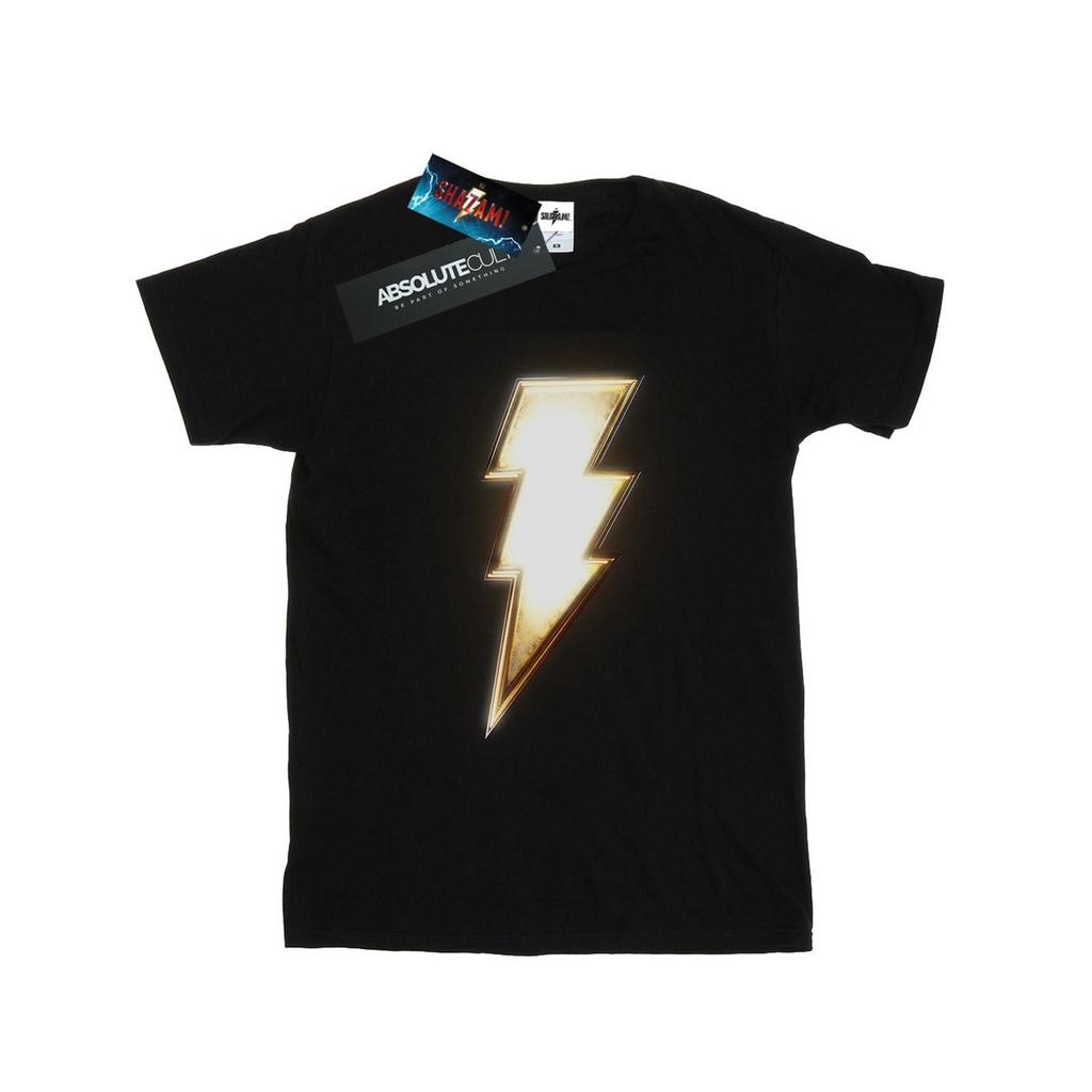 DC Comics Mens Shazam Bolt Logo T-Shirt