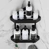 Bathroom Shelf Chrome Bath Shower Shelf Stainless Steel Black Bathroom Corner Shelf Wall Mounted Grey Kitchen Storage Holder