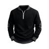 Men's Solid Color Half-Zip Sweatshirt Men's Sports Large Size Casual Sweatshirt