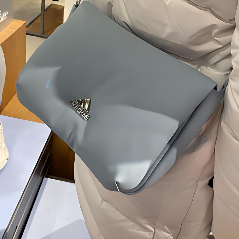 Adidas Сумка кроссбоди из переработанного материала, на плечо, женская, светло-голубая, Adidas IX7969