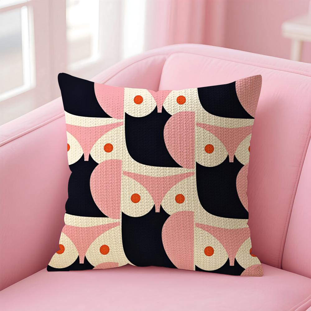 Luxury OOrla Kiely Cushion Cover Natural Linen Pillow Case DoubleSided Print Decorative Sofa Pillowcase Home Decor Gift