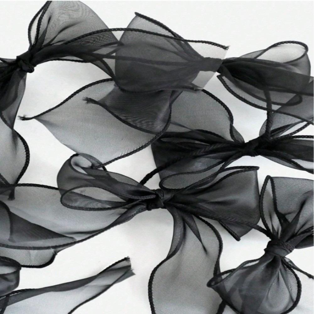 12Pcs Ribbon Bow Hanging Flags Sweet Hanging Banner New Bowknot Garland Room Wall