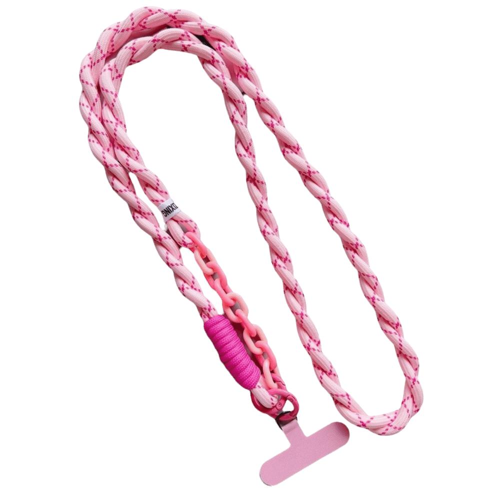 Dopamine Braided Phone Lanyard Nylon Crossbody Hanging Rope  Phone Charm Accessories