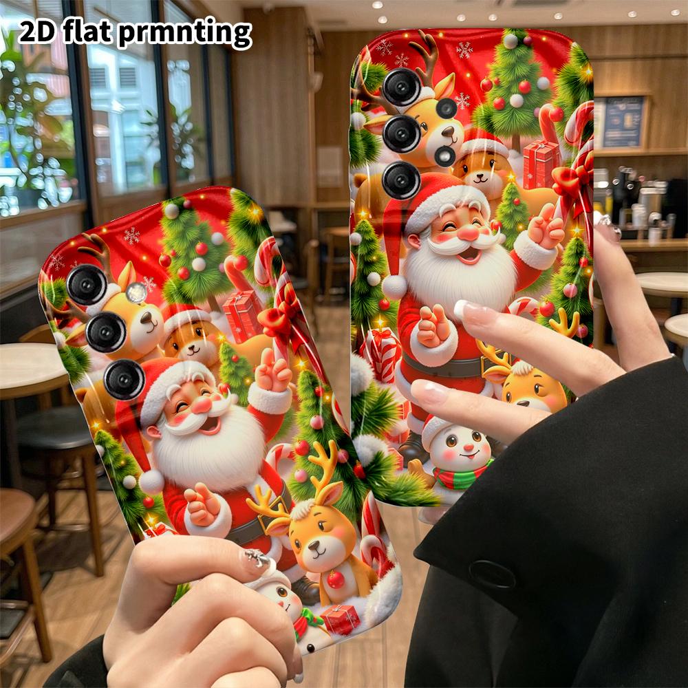 Phone Case: 2D flat, suitable for Samsung Galaxy A34 A35 M05 M06 S20 S22 S21 FE Plus 5G protective cases, full and lively, perfect Christmas and Hallo
