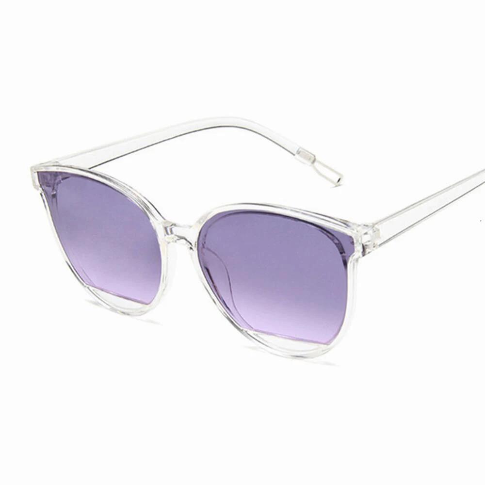 New Vintage Frame Classic Sunglasses Women Uv400 Protection Eyewear Mirrored Reflective Lens