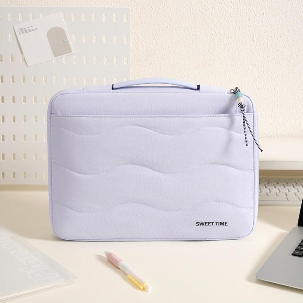 Quilted Laptop Carrying Case Portable Handle Notebook Sleeve Bag New Protective Laptop Bag Women