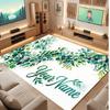 Decorative Artwork Theme Crystal Velvet Floor Rug Personalized Custom Name Text Warm Carpet Home Decoration