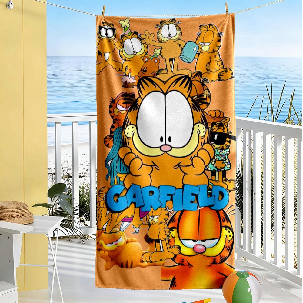 Garfield Stage Beach Towel Soft Durable Quick-Dry Comfortable Lightweight Suitable for Swimming, Gym, Camping, Yoga Vacation