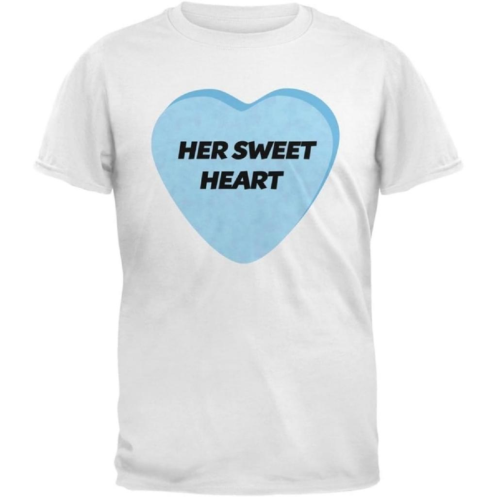 Valentine's Day - Her Sweetheart White Adult T-Shirt