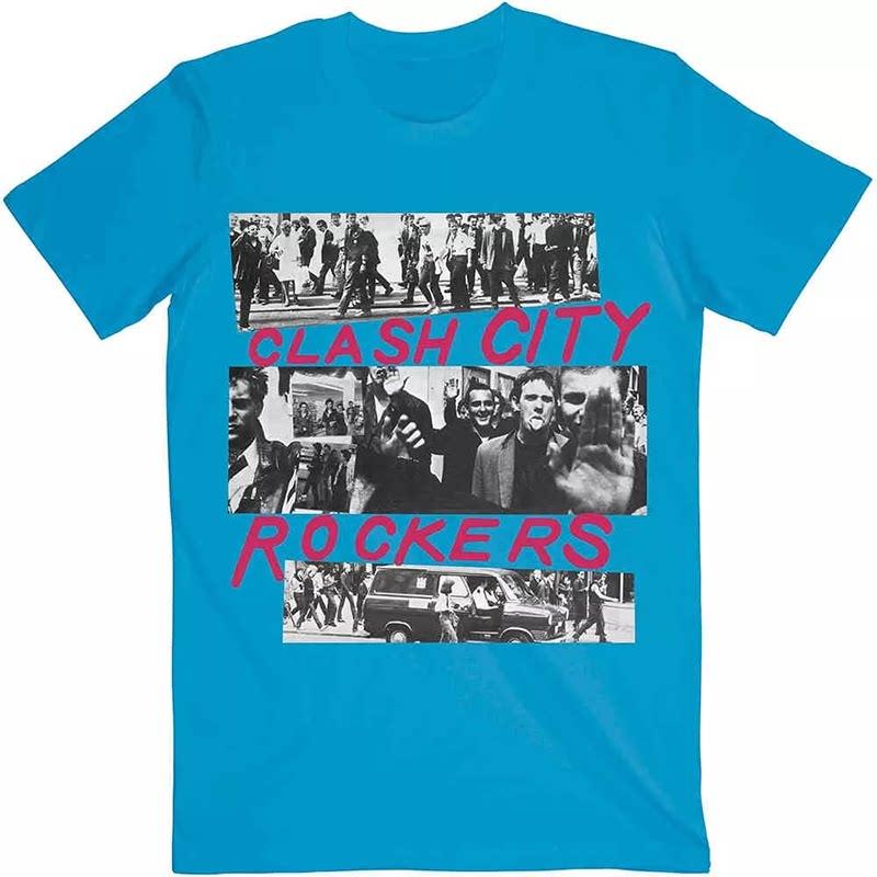 Y2k The Clash Band London Calling Guitarists Guitar Case Rock Band Street Shortsleeved Tshirt