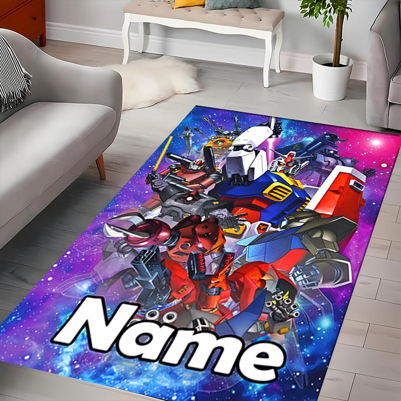 Custom personalization Mobile Suit Gundam Area Rug - Perfect For Kitchen, Bathroom,Laundry Room Decor Large Size Available,Gift All Seasons