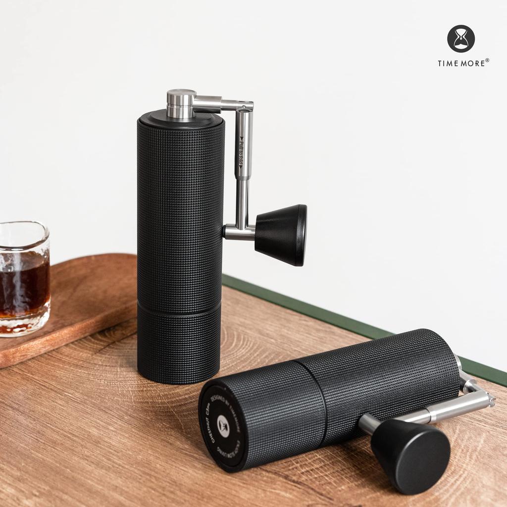 TIMEMORE Кофемолка ручная Timemore C3 Max Pro Складная ручка Емкость 30 г Нержавеющая ступка Регулируемая шероховатость Черный