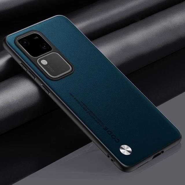 Для Vivo V30 Pro V 30 V29E простой чехол для телефона из искусственной кожи для Vivo V30Pro S18e S18 Y17S, матовый силиконовый бампер, ультратонкий противоударный чехол с мягкой рамкой