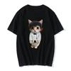 Men and Women's Funny Cat 3D Print Casual T-Shirt, Summer Harajuku T Shirts, Girl and Boy Fashion Clothes