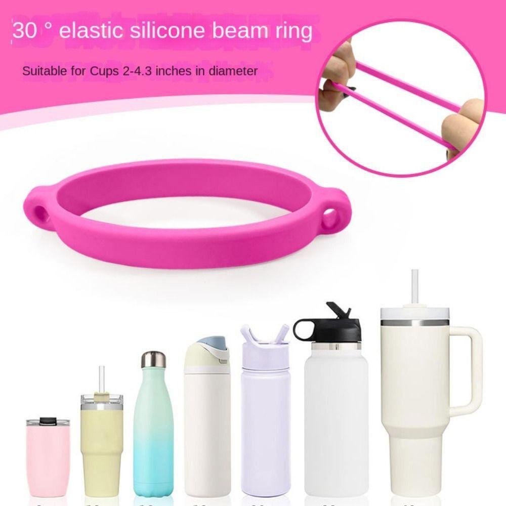 Silicone Ring Strap Water Bottle Sling Holder DIY Water Bottle Handle for Owala Water Bottle