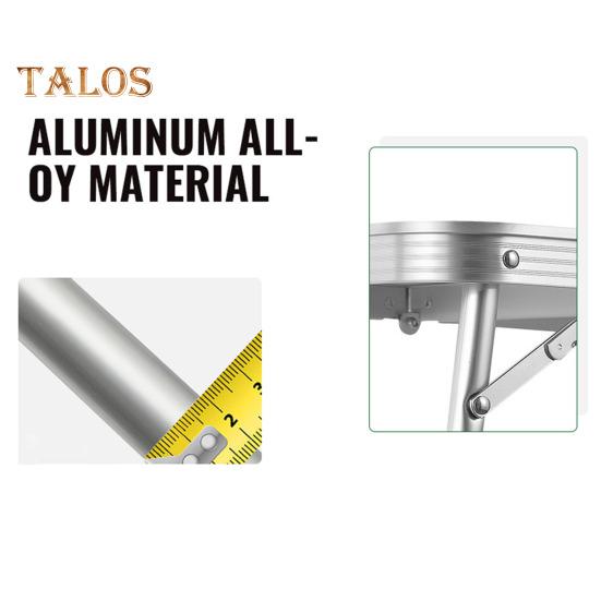 Складной стол для пикника на открытом воздухе, легкий, прочный, алюминиевая рама, бамбуковая столешница, для кемпинга, пешего туризма, походов, барбекю, портативный складной стол