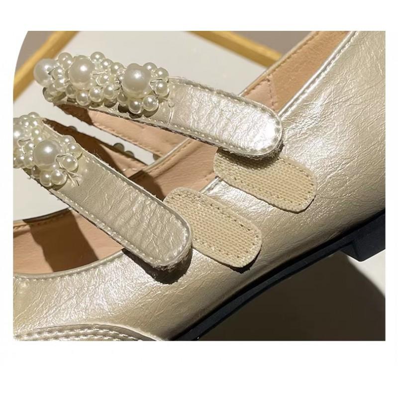 Youth style shoes Girls Ballet Flat Shoes Princess Style PU Leather Kids Slip-Ons With Bow Detail