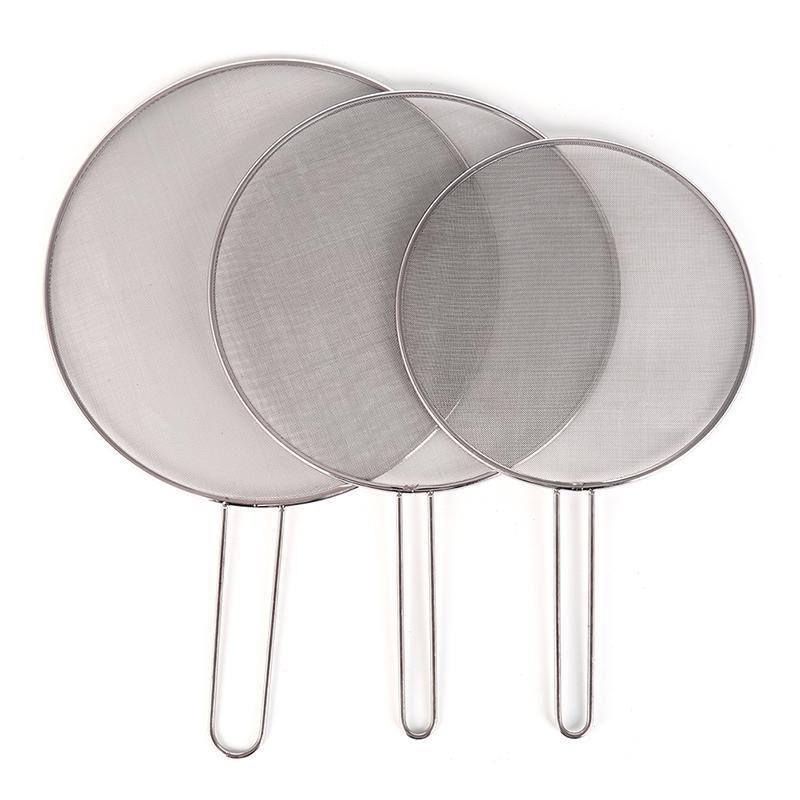 1X крышка из нержавеющей стали, маслозащитная сковорода, экран, защита от разливов