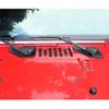 Декоративная накладка на основание переднего стеклоочистителя для Jeep Wrangler JK и Unlimited 2007-2018 (черный)