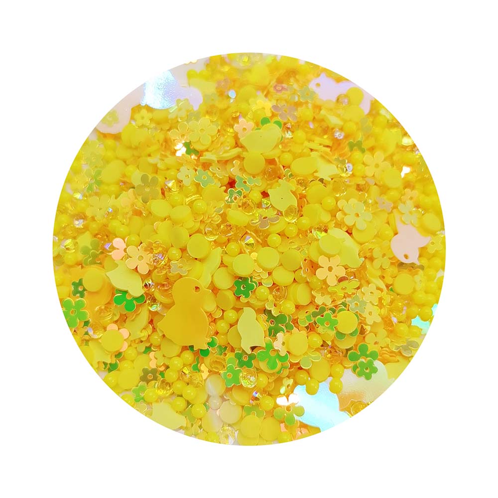 Factory Bulk 1kg Yellow Duck Shape Soft Polymer Bead Mini Clay Embellishments Ideal for DIY and Decorations