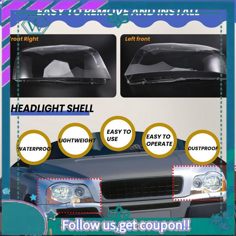 AA92-For Volvo XC90 Right Headlight Shell Lamp Shade Transparent Lens Cover Headlight Cover