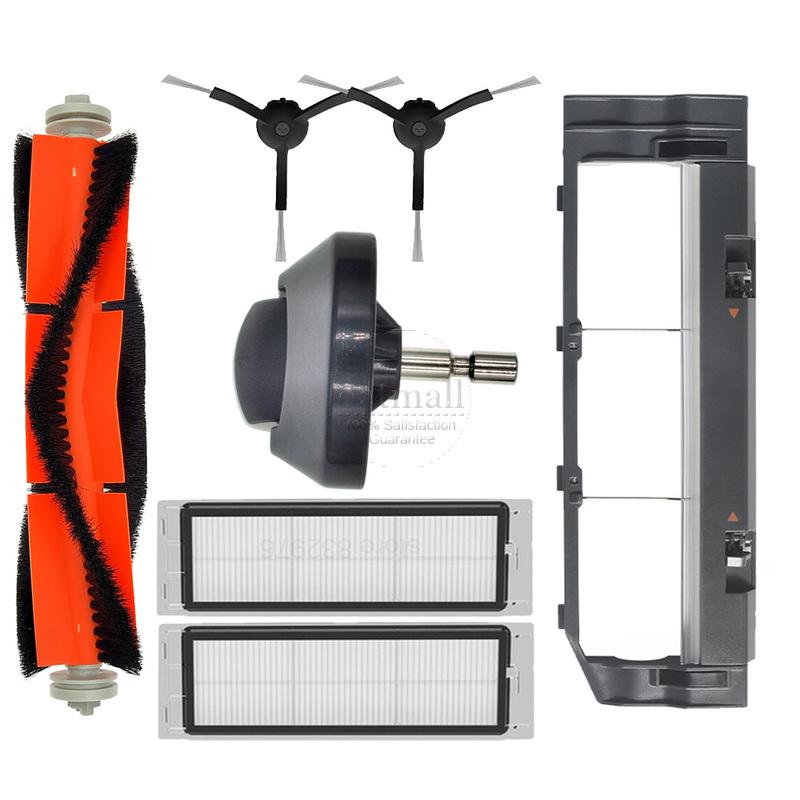 Аксессуары для пылесоса Xiaomi Roborock S5 S50 S51 S55 E5 E4, запасные части, основная щетка, крышка центральной щетки, фильтр HEPA, тряпки для швабры