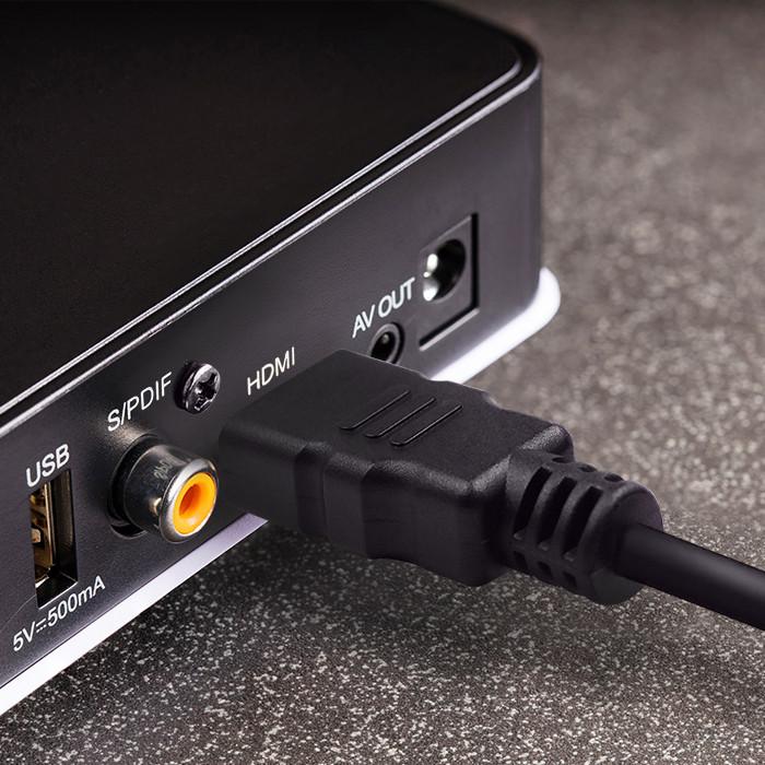 Qoltec Kabel HDMI v1.4 | High speed | 4K | 30Hz| 30AWG | GOLD | 2m