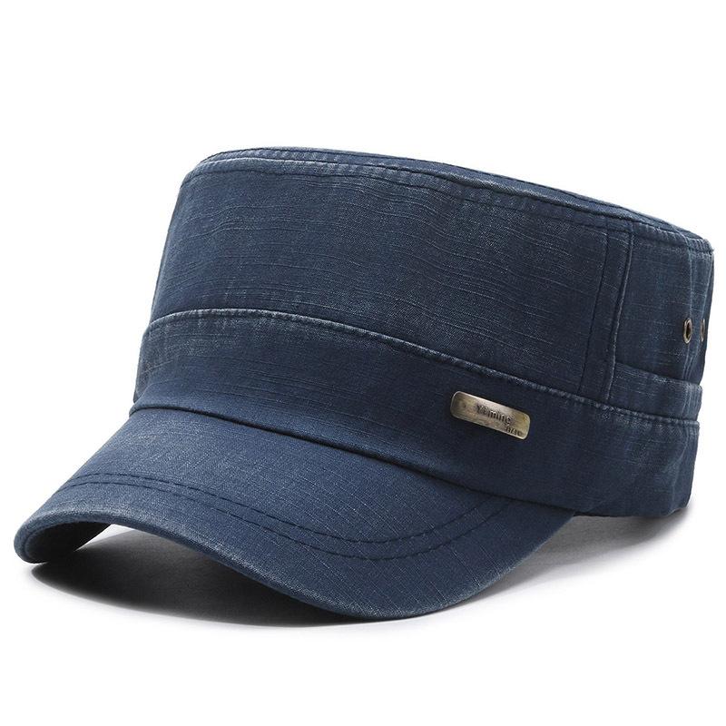 Кепка-плоскодонка Мужская военная кепка Уличная бейсболка Кепка от солнца Мужская весенне-осенняя кепка