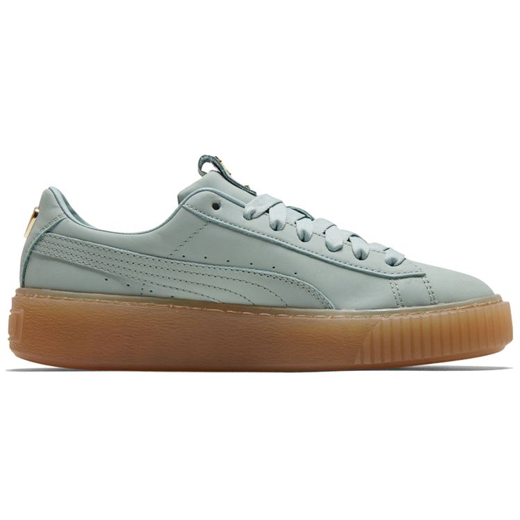 Puma Кроссовки на платформе Рианны с толстой подошвой, низкие, женские, бирюзовые 369921-02