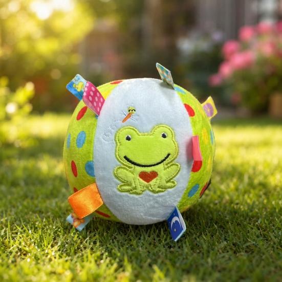 1/3Pcs Squeaky Dog Plush Toy with Built-in Bell, Soft Stuffed Ball Hanging Dog Training Toy, Interactive Pet Chew Toys for All Breeds