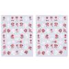 2Pcs Nail Art Sticker Non-Fading Easy Paste Self-Adhesive Non-falling DIY Valentines Day Red Heart Pattern Manicure Decal Nail Salon Supply