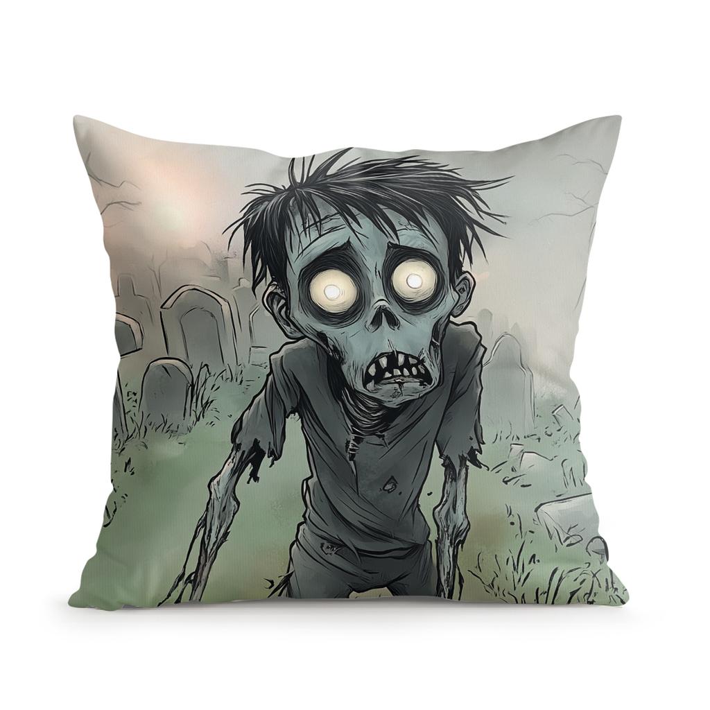1Pcs Halloween Horror Creatures Pillowcase Square Bedroom Cushion Covers Zipper Living Soft Home Comfortable Decor 45X45Cm