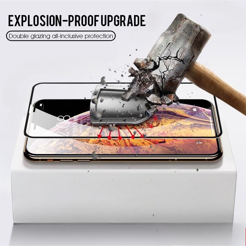 3 шт. 999D HD Защитное стекло с полным покрытием, совместимое для iPhone 11 12 13 14 15 16 17Pro Max XR X XS Max 7 8 Plus SE Защитное стекло Полное