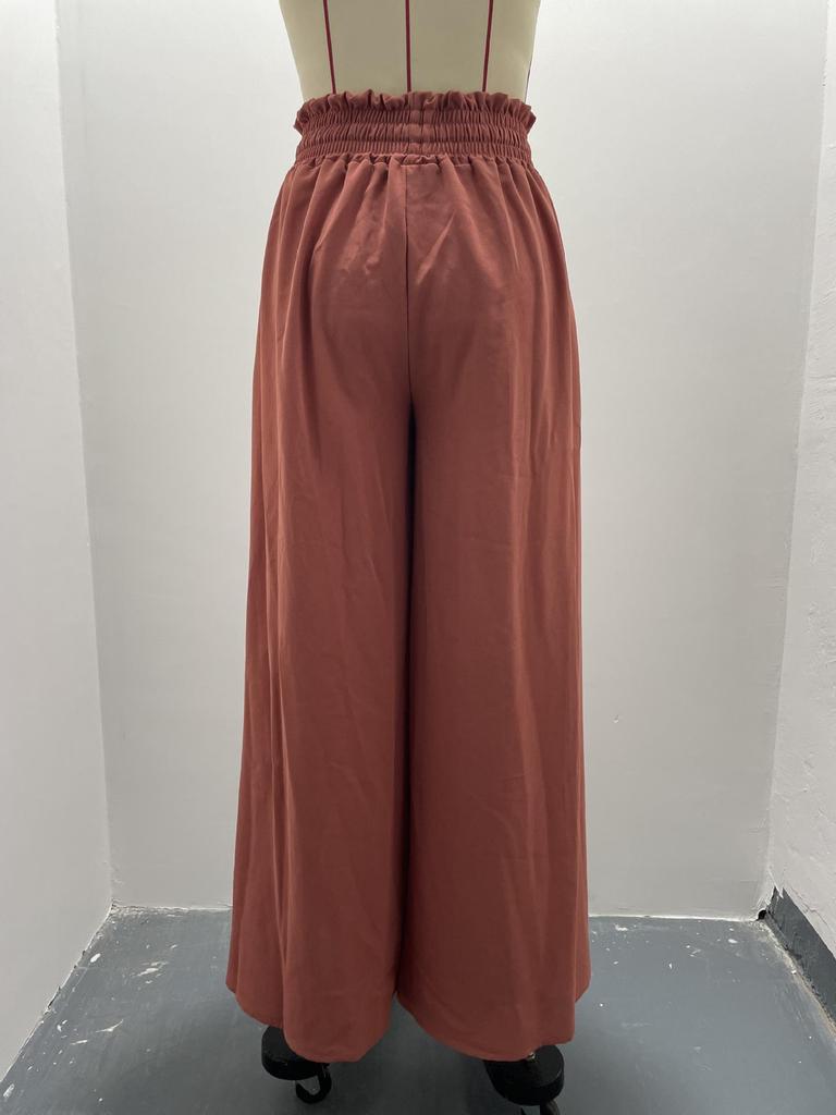 2025 European & American Spring/Summer Women's Loose Wide-Leg Casual Fashion Long Pants