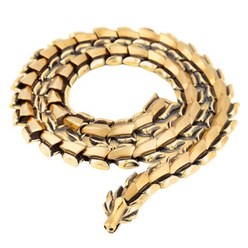 Панк-рокер, ширина 15 мм, цепочка-колье с килем дракона для мужчин, твердая нержавеющая сталь, мужские ювелирные изделия на шее, аксессуары, подарки для него