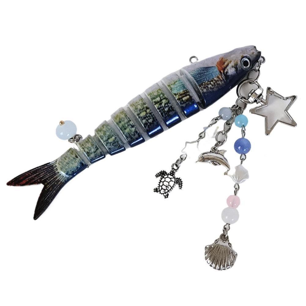 Phone Lanyard Handmade Fish Keychains High-precision Fish Bait Lanyard Jewelry Gift