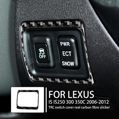 Для Lexus IS IS250 300 350C 2006-2012 TRC переключатель рамка крышка из настоящего углеродного волокна внутренняя отделка наклейка автомобильный аксессуар