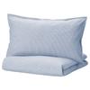 Пододеяльник и 2 наволочки, BERGPALM Duvet Cover and 2 Pillowcases Blue/Striped,
