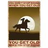 Retro Horse Make Me Happy Metal Tin Signs Vintage Posters for Garage Game Room Bar Man Cave Cafe Office Home Wall Decor Gift