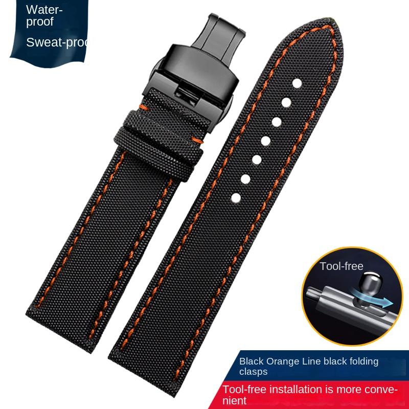 Ремешок для часов с быстрой заменой Для MIDO Helmsman commander omega Tag Heuer Нейлоновый Холст кожа Водонепроницаемый Мужской ремешок для часов 20 мм 22 мм